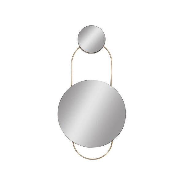 Metal 39"H Wall Mirror, Gold,Wb 2Wx20Lx39H Overstock